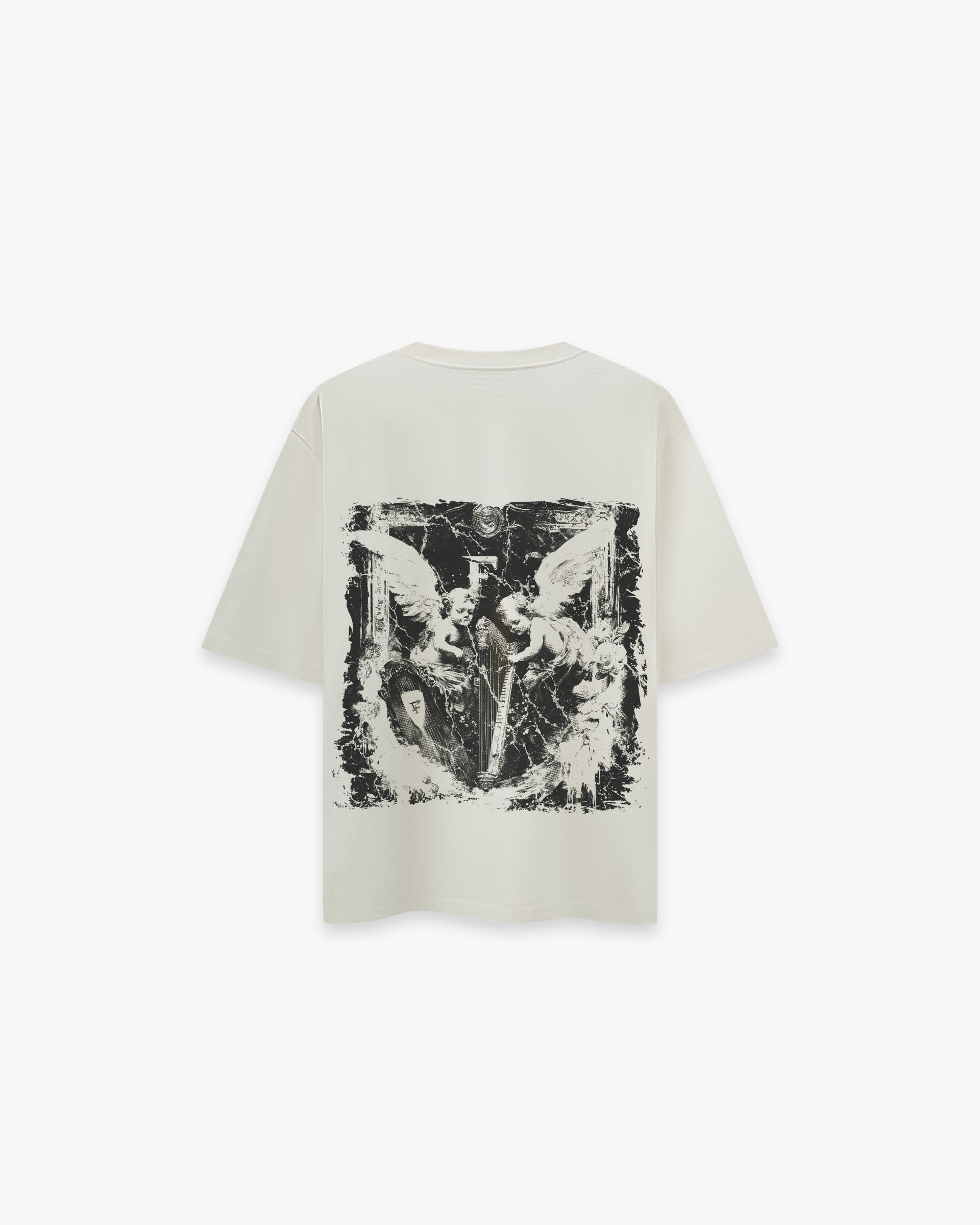 Arp Angels Off White Oversize Tişört - Faylit Arp Angels Off White Oversize Tişört ile modern bir dokunuş. Antik melek figürleri, pürüzsüz vinyl baskının netliğiyle hayat buluyor. Sanatın yeni yüzü. Viıntage ikonografi.