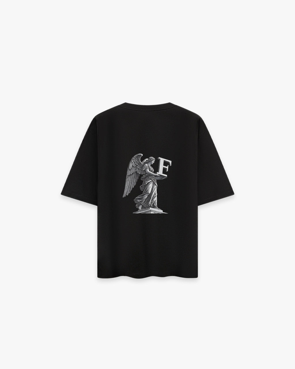 Angel Siyah Oversize Tişört - Faylit Markamızın imzası Faylit Angel Siyah Oversize Tişört. Ön ve arka yüzde yer alan özgün logo ve melek tasarımıyla tanışın. Meleklerin ruhunu üzerinizde taşıyın.