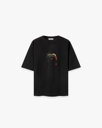 Chameleon Siyah Oversize Tişört