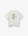 Tropik Fil Off White Oversized Tişört