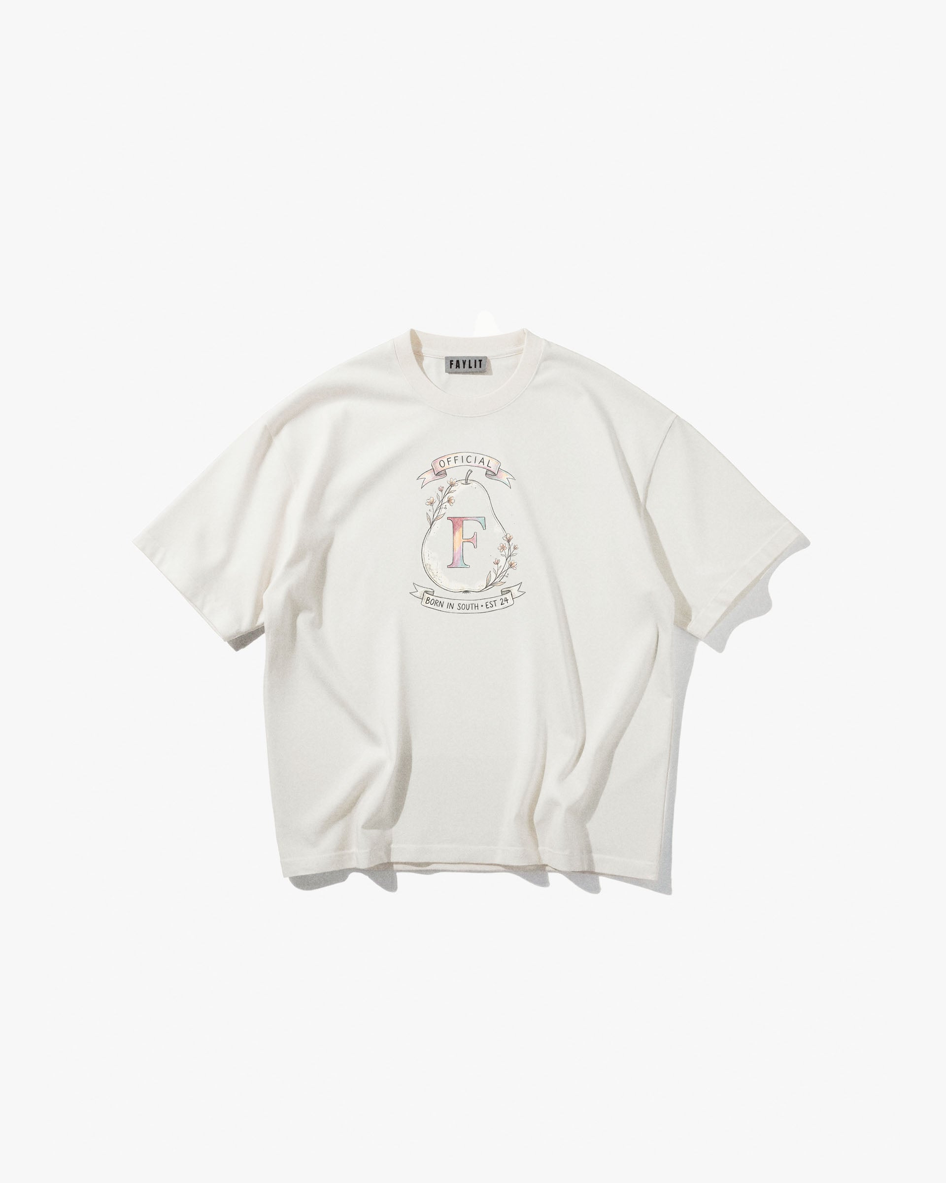 Vintage Flora Edition Off White Oversized Tişört