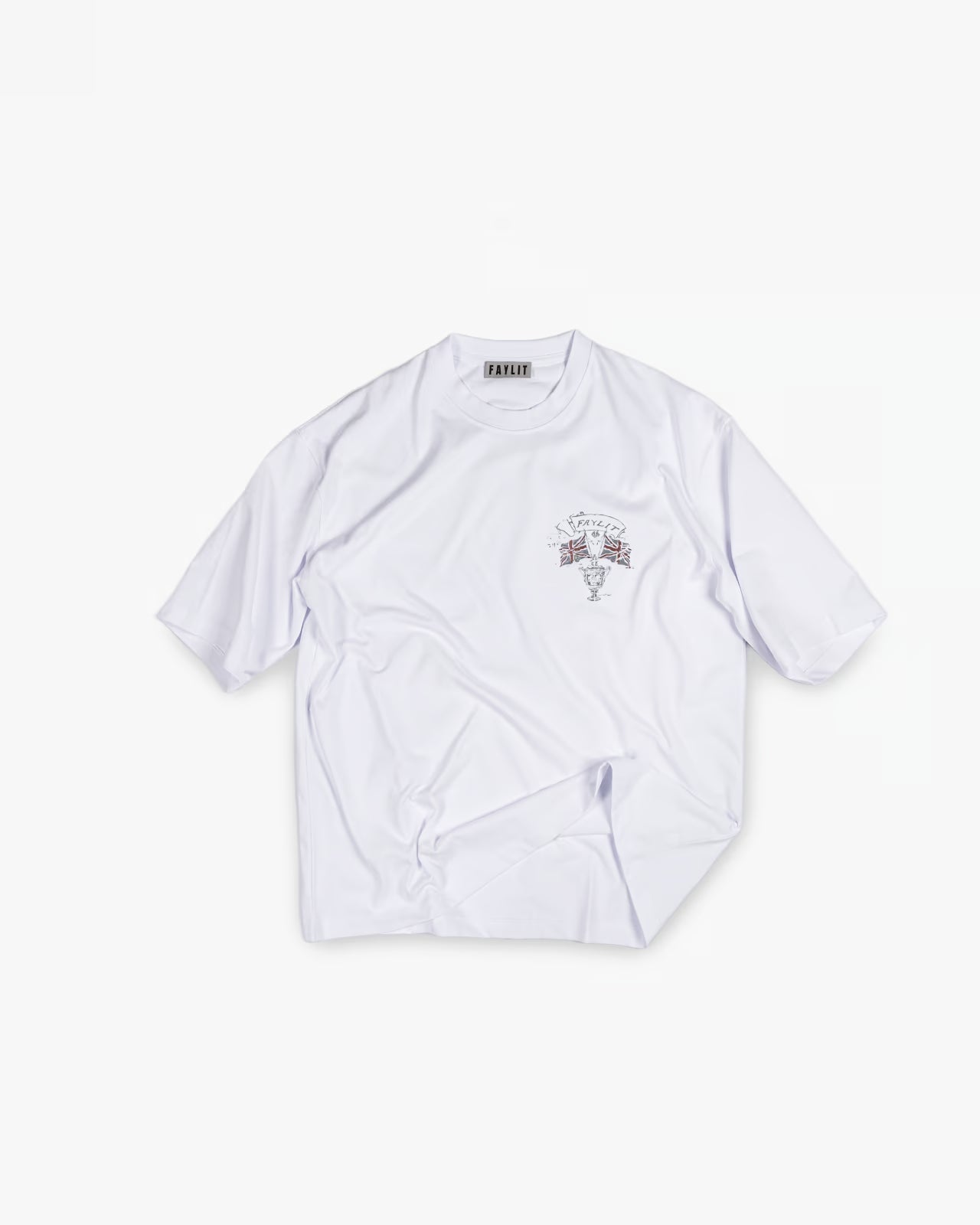Wimbledon logolu beyaz tişört, vintage, oversize, unisex, tenis temalı tişört, sokak modası.