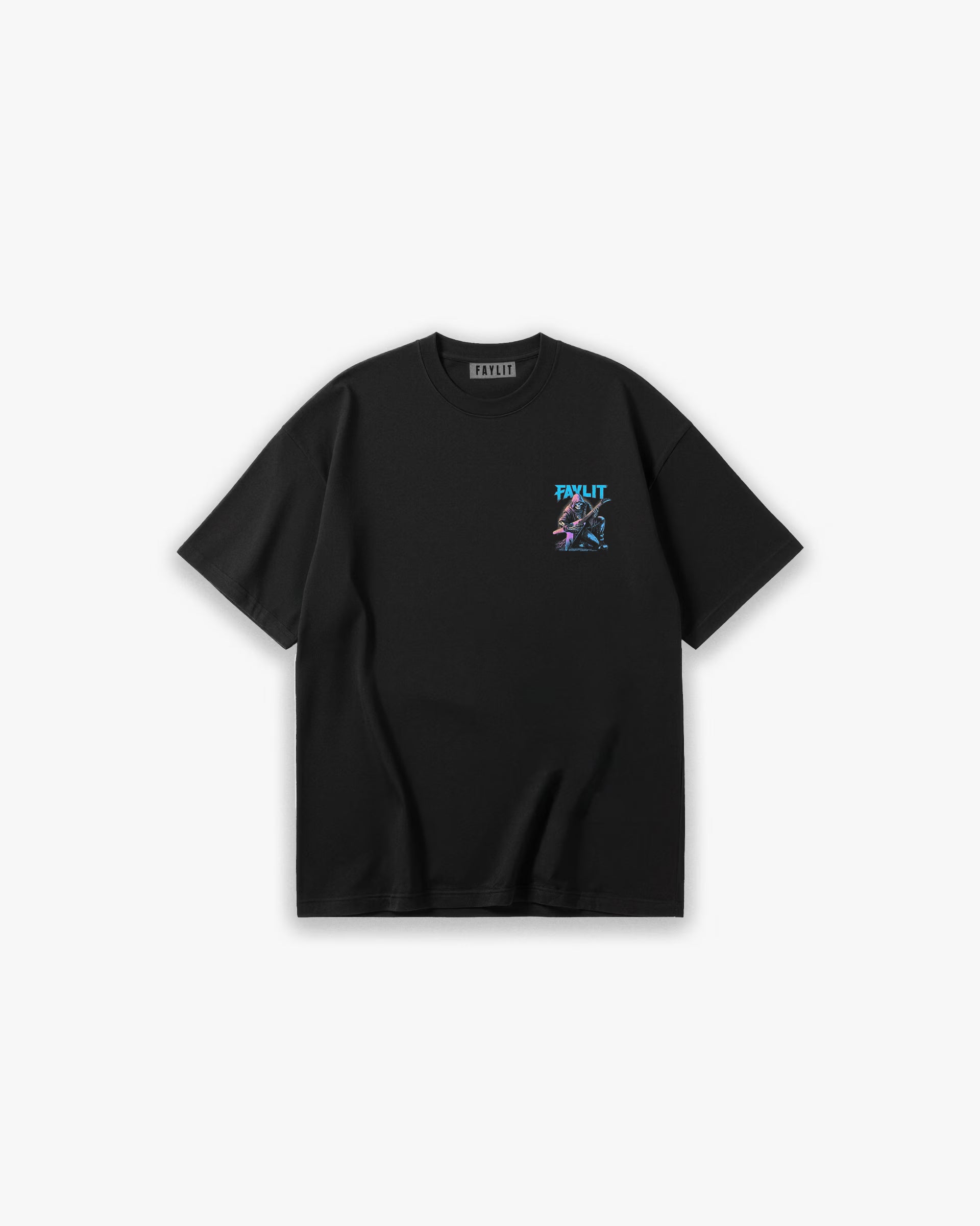 Kutsal Şimşek Siyah Oversize Tişört