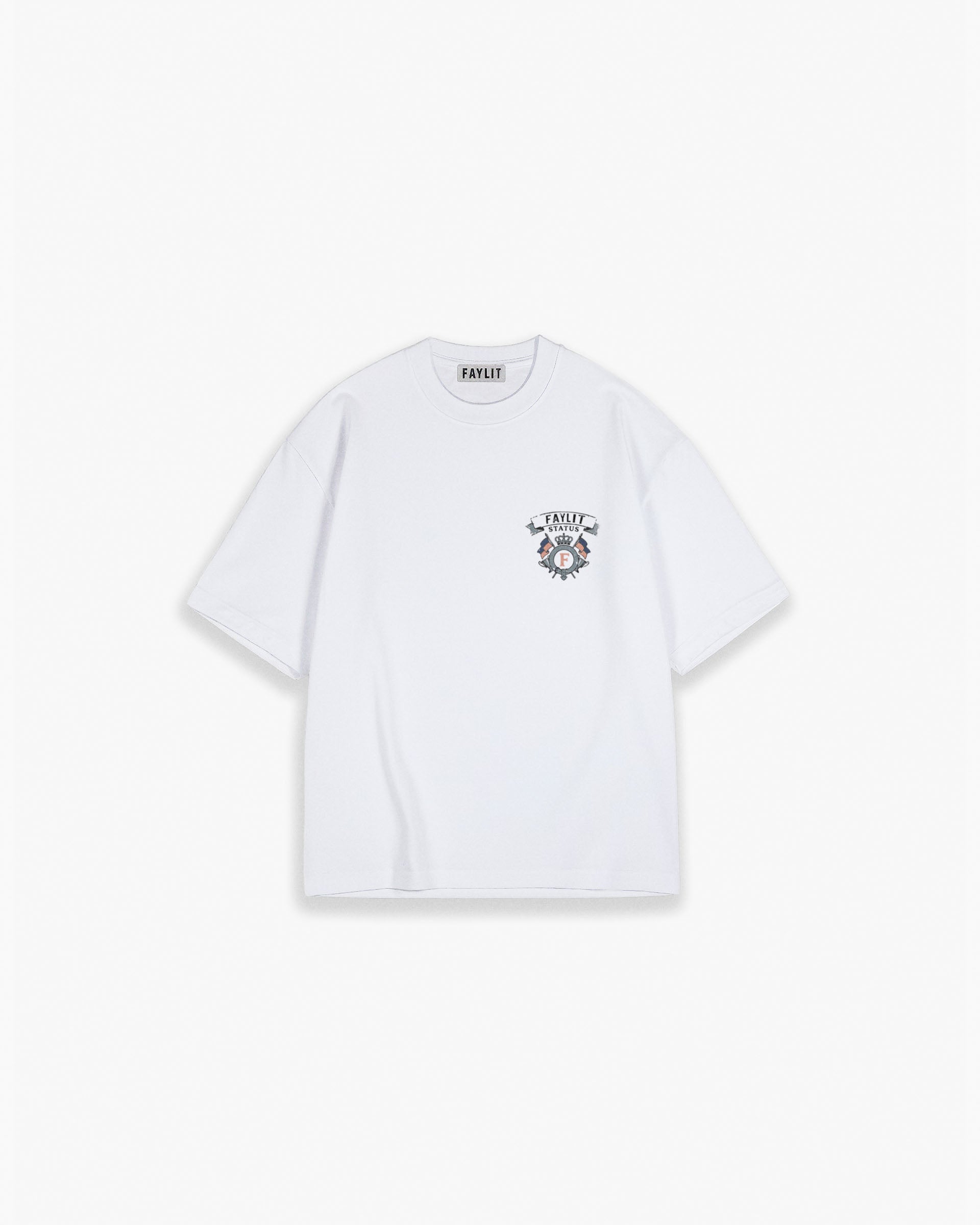 Offical Status Grand Vintage Beyaz Oversize Tişört