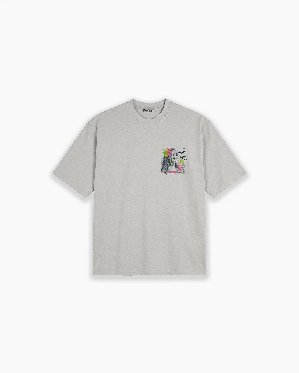 Gin tonik Gri Oversize Tişört