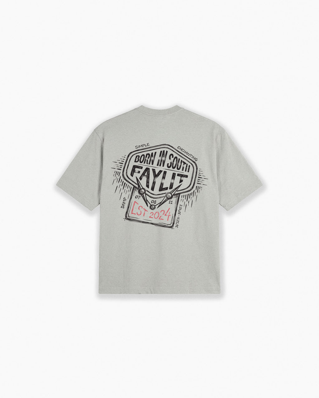 Manifesto Gri Oversize Tişört