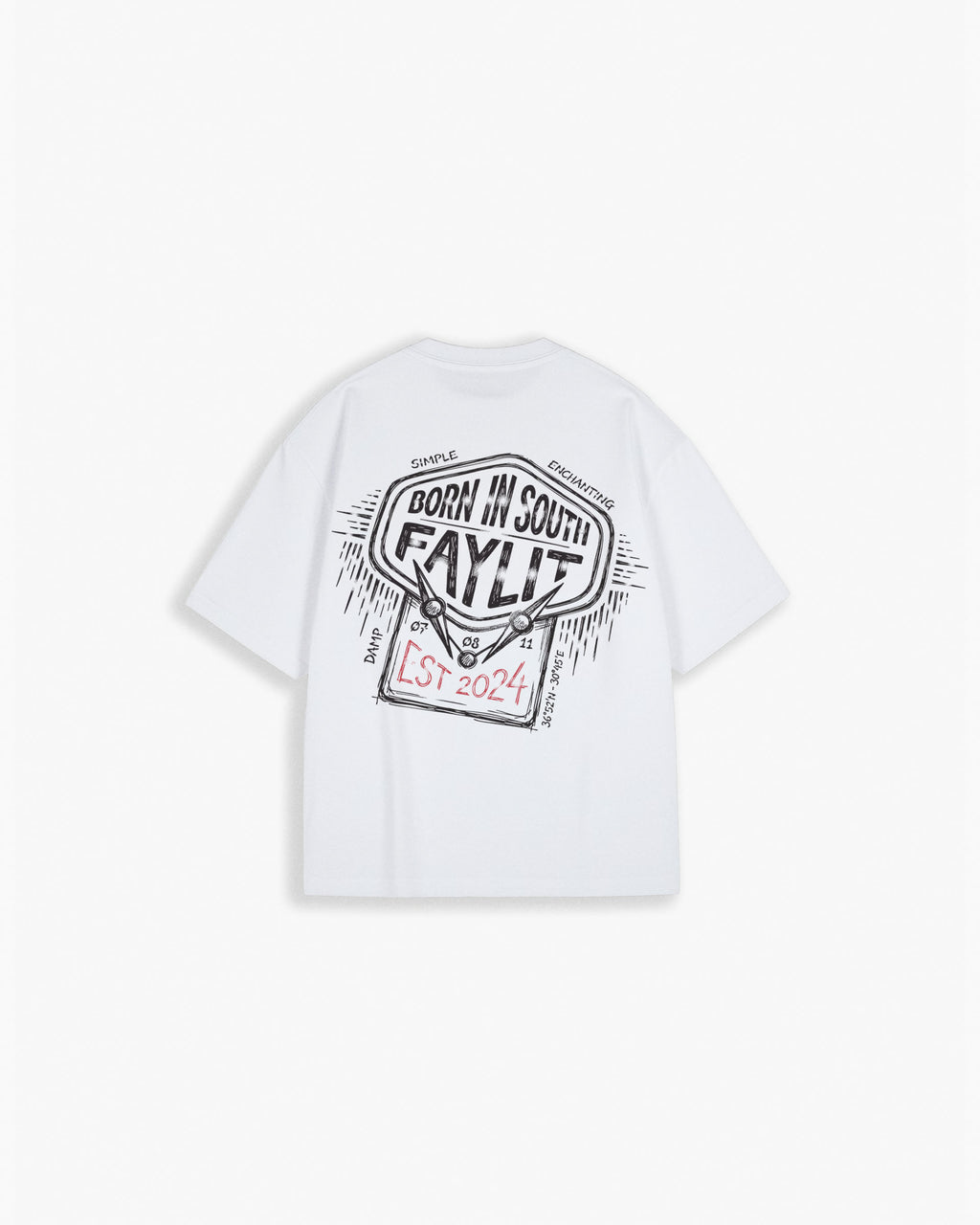 Manifesto Beyaz Oversize Tişört