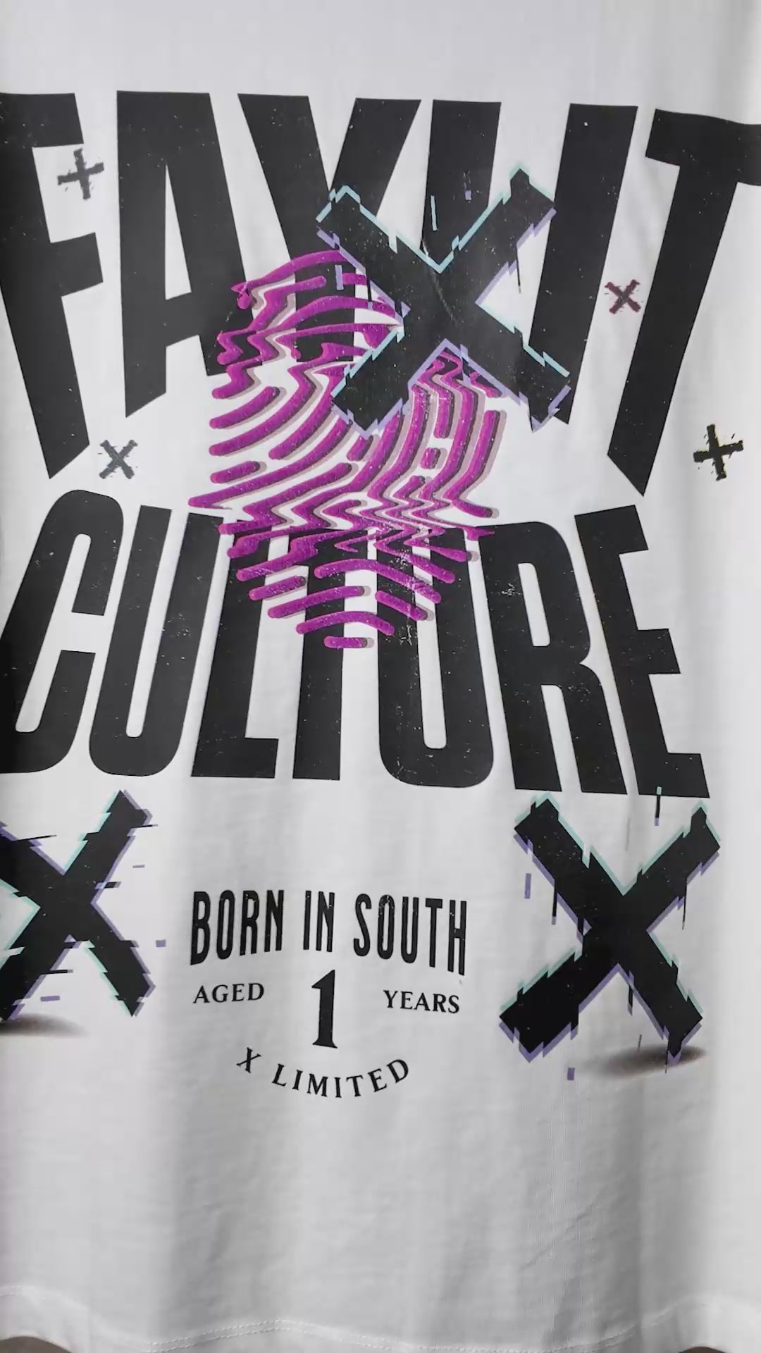 Faylit Culture Ekru Oversize Tişört Streetwear, Sokak modası Yakın Çekim Ürün Videosu