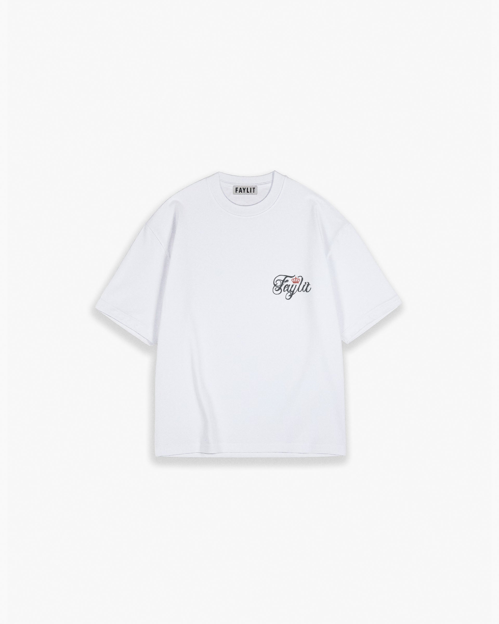 Heritage Crest Beyaz Oversized Tişört